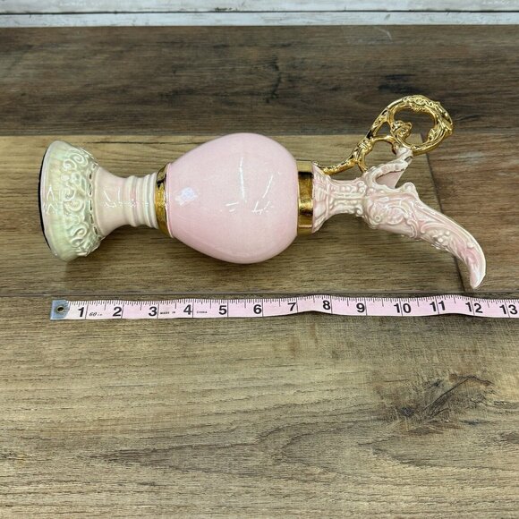 Vintage Golden Pink/Gold Porcelain Ewer Pitcher Greek Revival - Picture 8 of 8